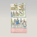 Hermès Carré 90 "Costumes Civils" Multicolor Silk Scarf