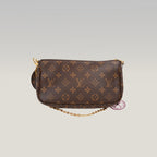 Louis Vuitton Multi Pochette Accessoires Monogram in Tela Cerata e Pelle Marrone