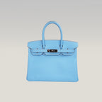 Hermès Birkin 30 Celeste in Pelle Epsom con Hardware Palladium