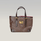 Louis Vuitton Hampstead GM Damier Ebene in Tela Cerata Marrone