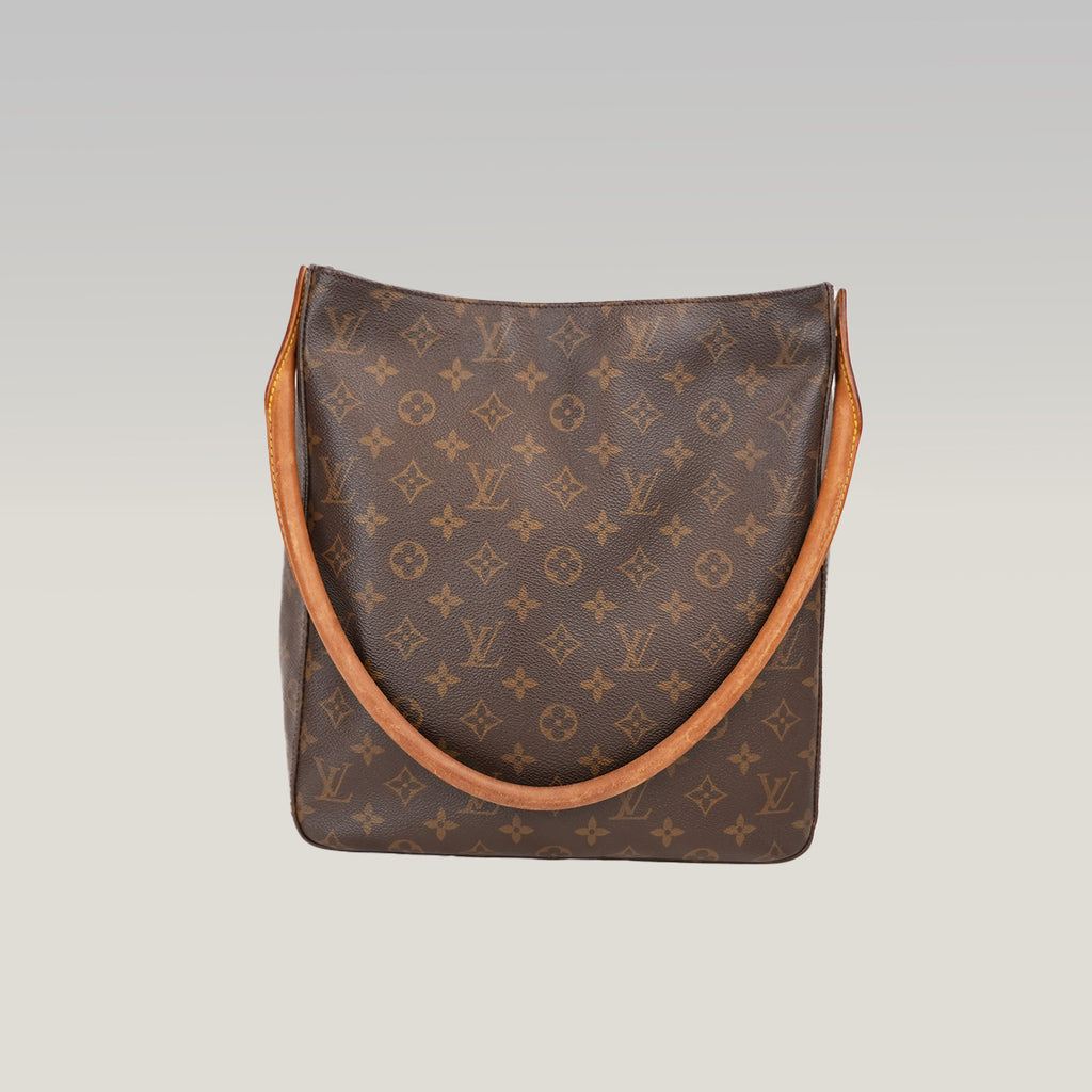 Louis Vuitton Looping GM Vintage in Tela Monogram Marrone e Pelle Vachetta