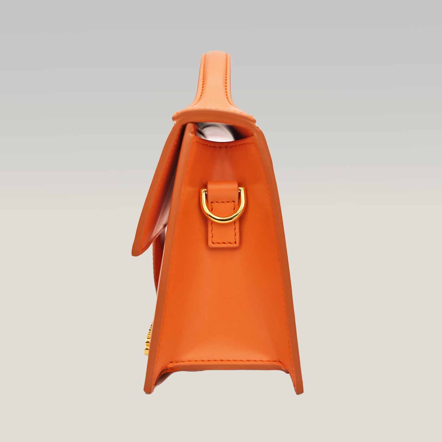 Jacquemus Le Grand Bambino Borsa in Pelle Arancione con Tracolla