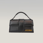 Jacquemus Le Bambino Black Leather Top Handle Shoulder Bag