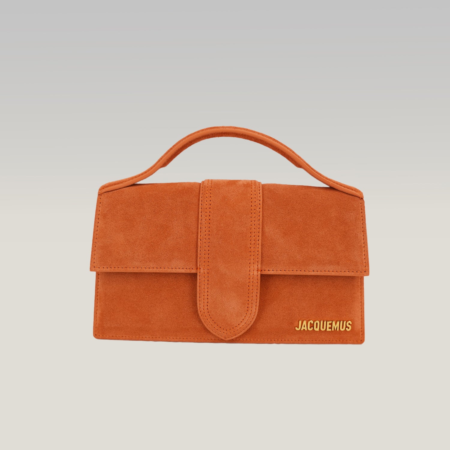 Jacquemus Borsa a Mano in Camoscio Arancione