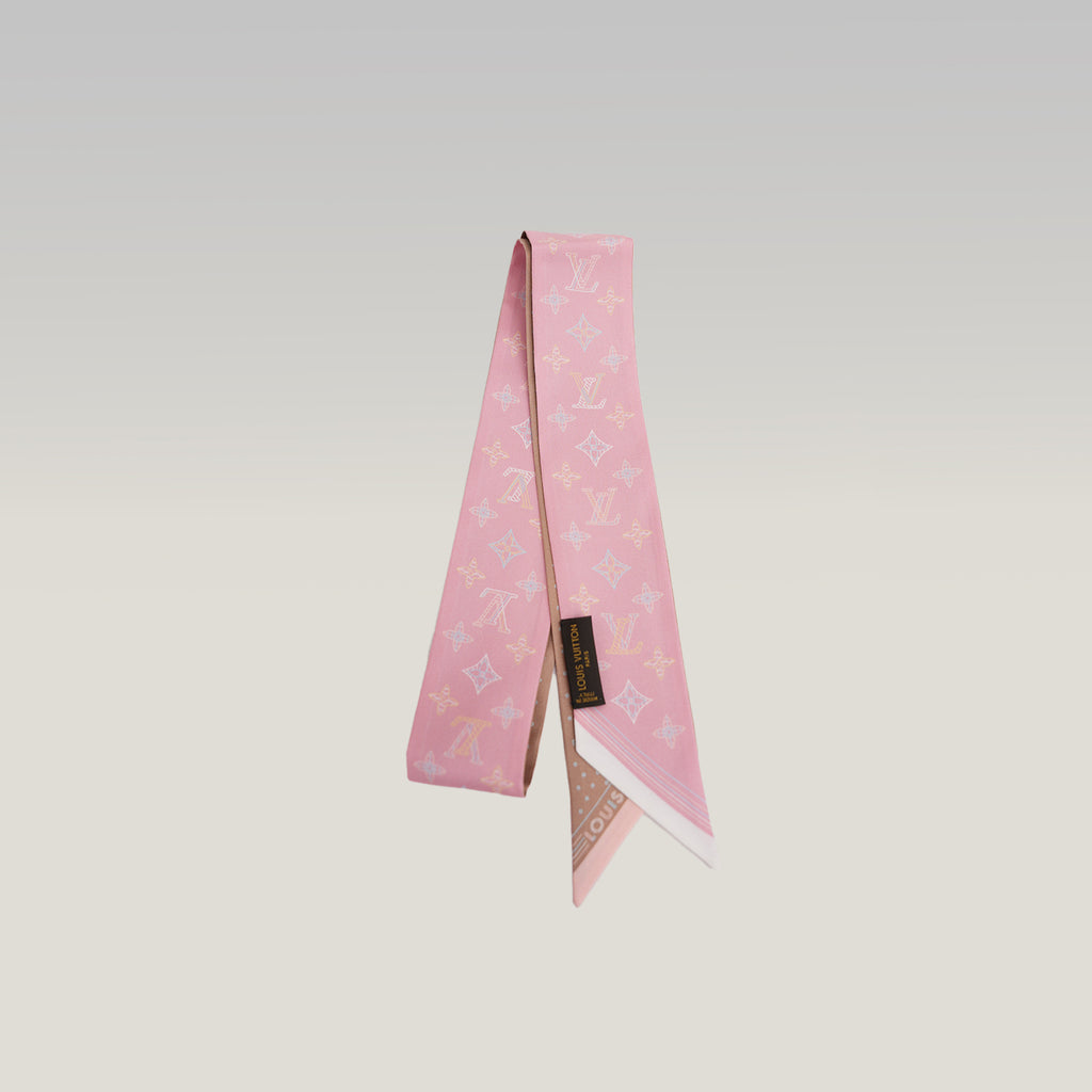 Louis Vuitton BB Bandeau Silk Scarf Pink Louis Vuitton Paris