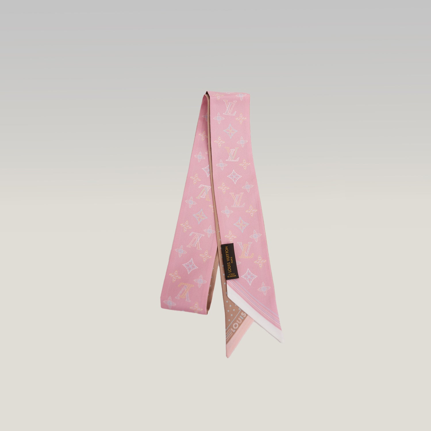 Louis Vuitton BB Bandeau Silk Scarf Pink Louis Vuitton Paris