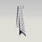 Louis Vuitton Sweet Escape BB Silk Bandeau Scarf Navy Monogram