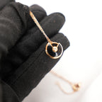 Cartier Amulette de Cartier Collana in Oro Rosa con Onice Nera e Diamante – Collana Donna