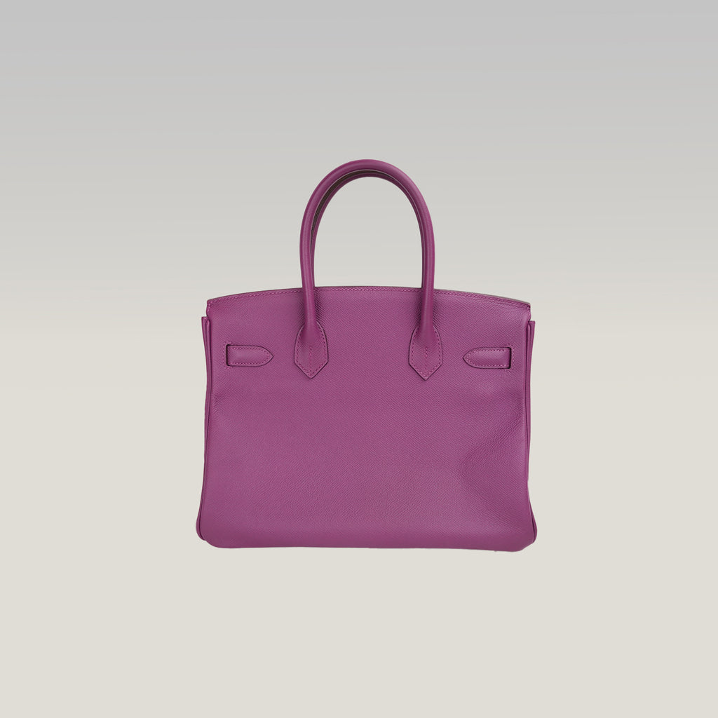 Hermès Birkin 30 Anemone in Pelle Epsom con Hardware Dorato