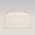 Jacquemus Le Grand Bambino Bianco Croc-Effect – Elegante e Iconica