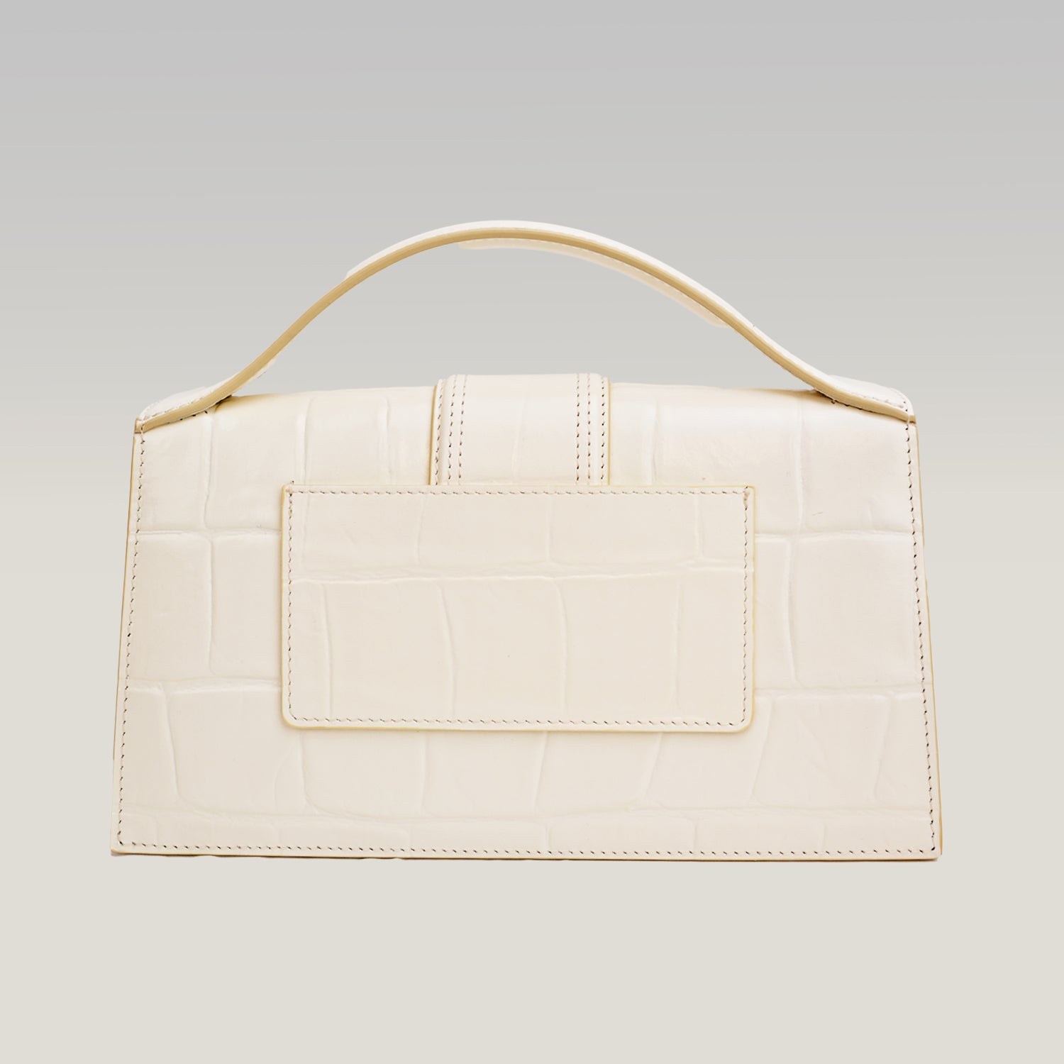 Jacquemus Le Grand Bambino Bianco Croc-Effect – Elegante e Iconica
