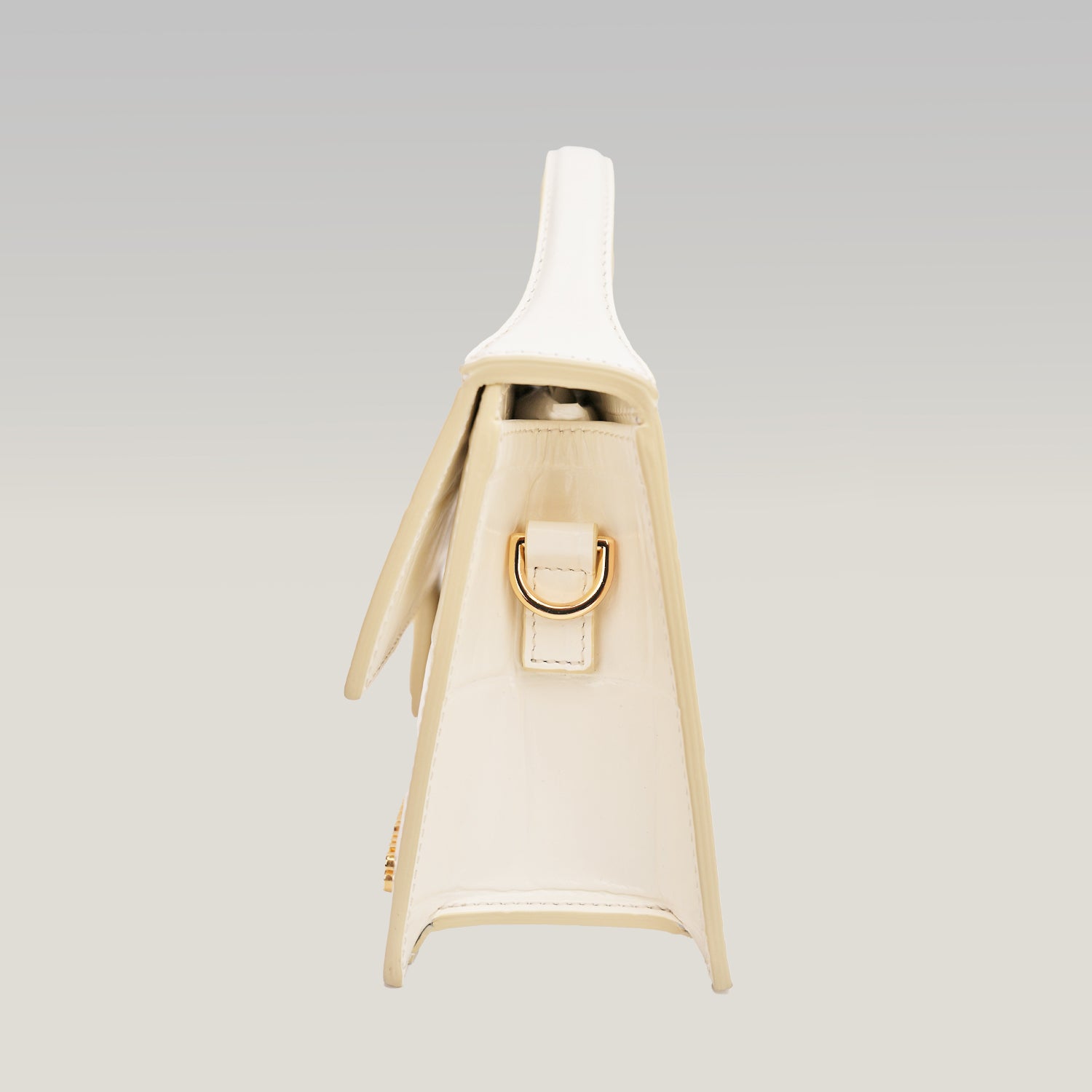 Jacquemus Le Grand Bambino Bianco Croc-Effect – Elegante e Iconica