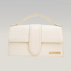 Jacquemus Le Grand Bambino Bianco Croc-Effect – Elegante e Iconica