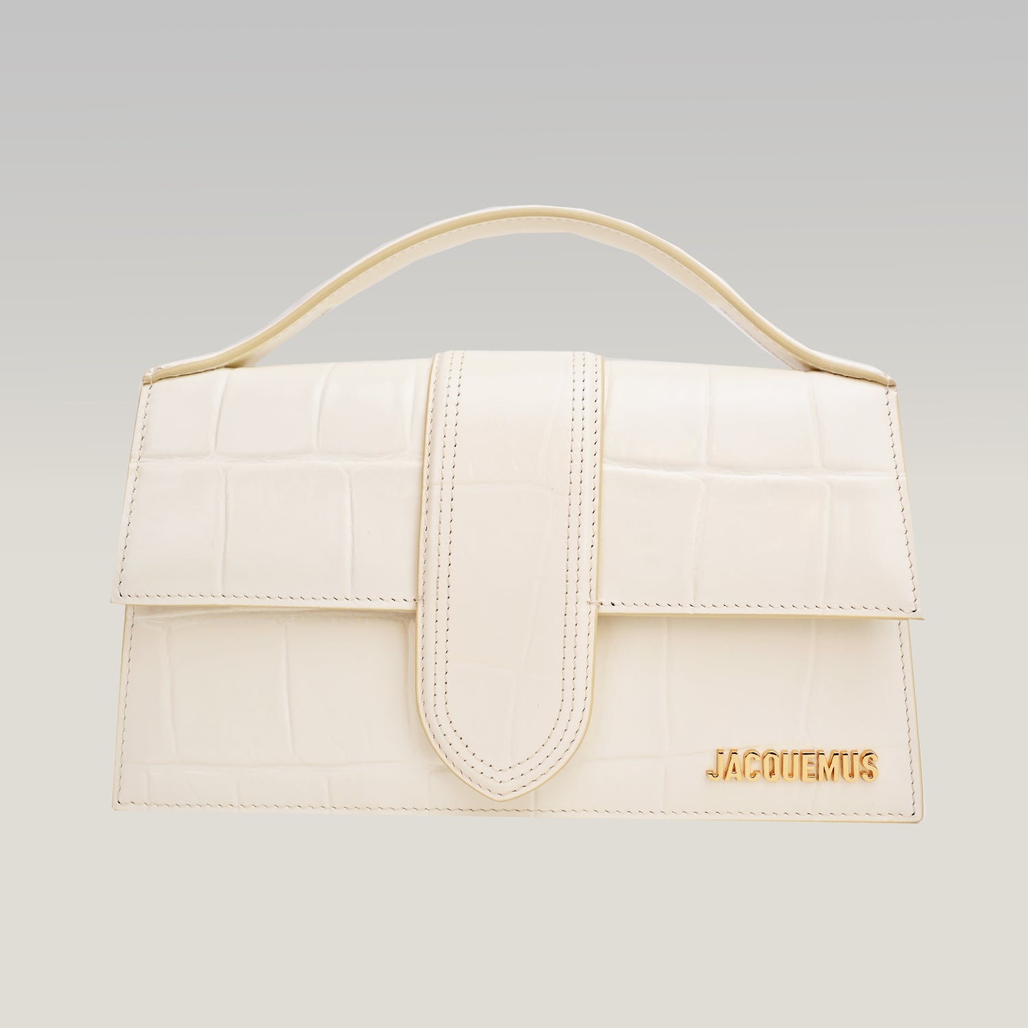 Jacquemus Le Grand Bambino Bianco Croc-Effect – Elegante e Iconica
