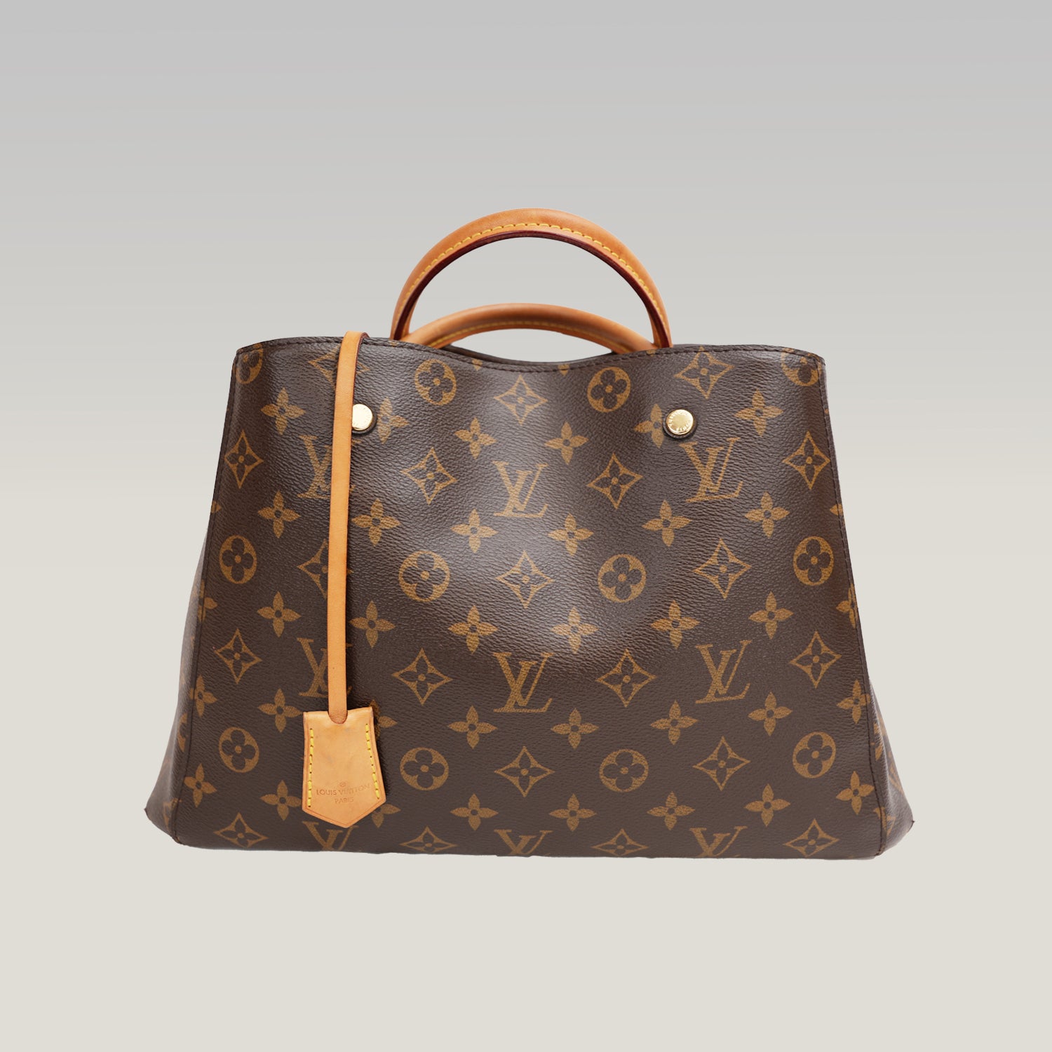 Louis Vuitton Montaigne BB Monogram Canvas con Pelle – Borsa a Mano