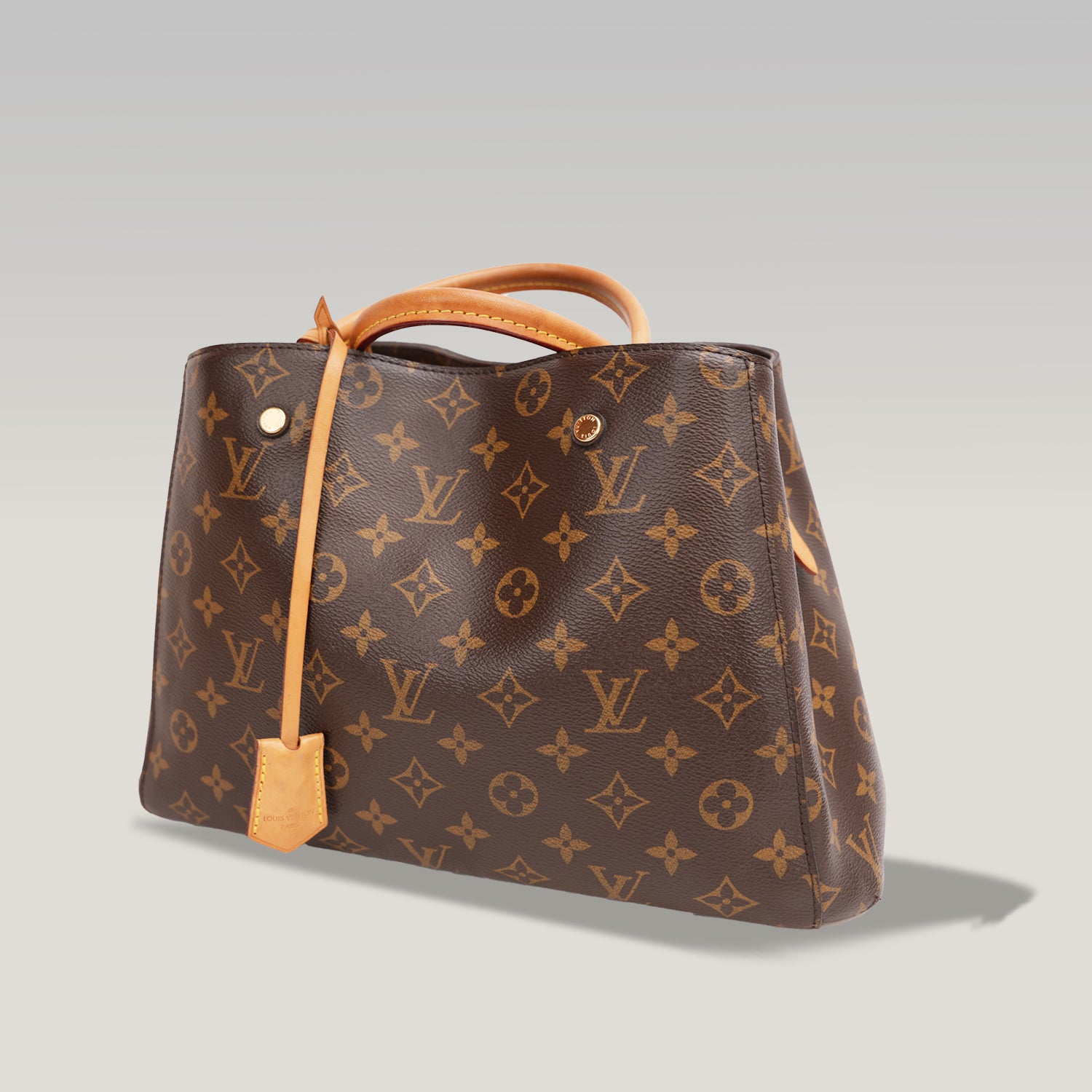 Louis Vuitton Montaigne BB Monogram Canvas con Pelle – Borsa a Mano
