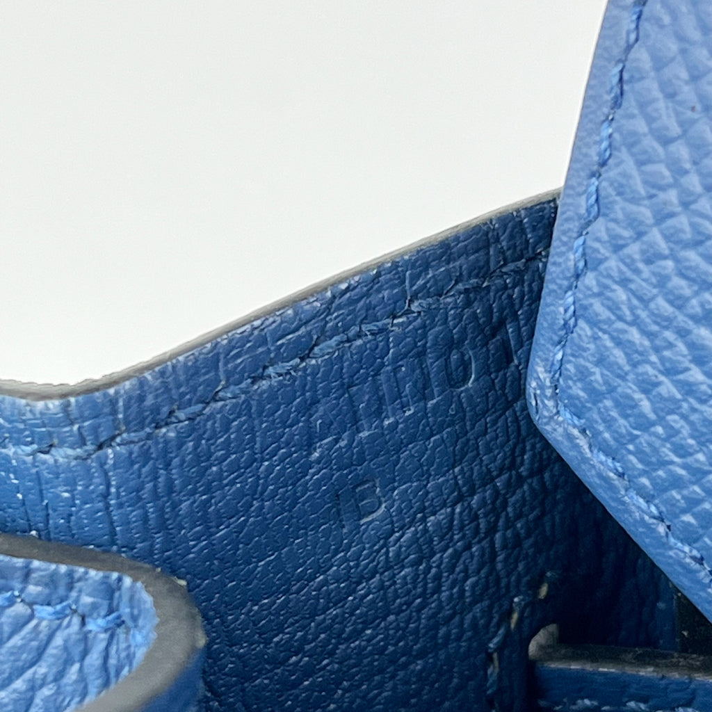 Hermès Birkin 30 in Pelle Blu Turchese Borsa Iconica con Hardware