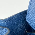Hermès Birkin 30 in Pelle Blu Turchese Borsa Iconica con Hardware