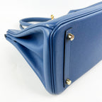 Hermès Birkin 30 in Pelle Blu Turchese Borsa Iconica con Hardware