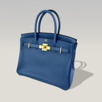 Hermès Birkin 30 in Pelle Blu Turchese Borsa Iconica con Hardware