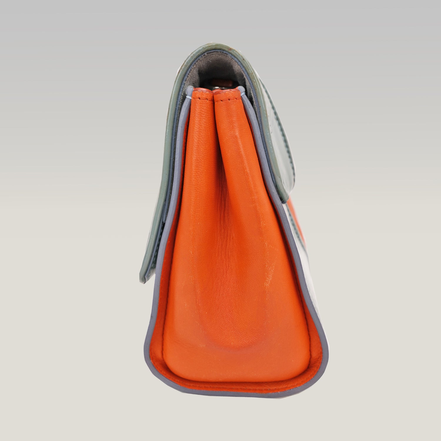 Miu Miu shoulder bag Matelassé in pelle arancione e azzurro chiaro