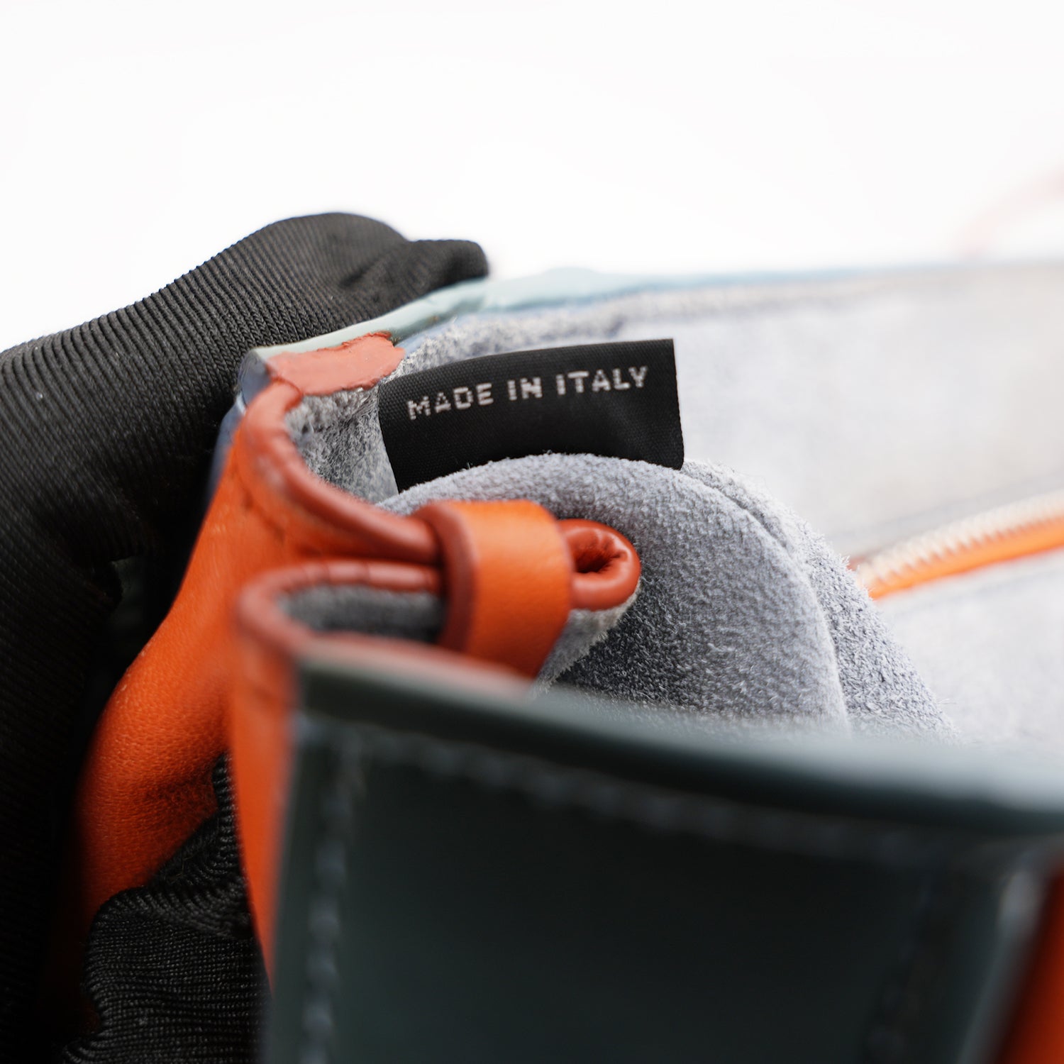 Miu Miu shoulder bag Matelassé in pelle arancione e azzurro chiaro