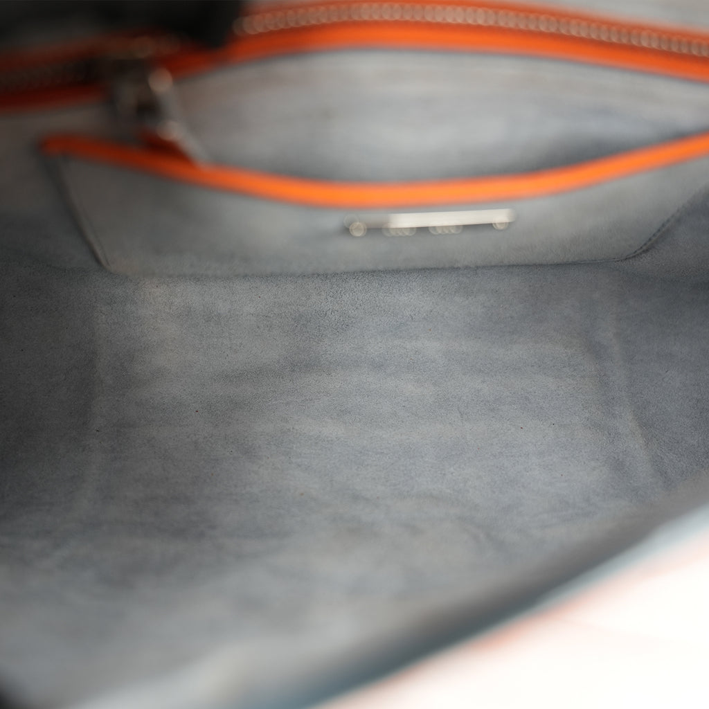 Miu Miu shoulder bag Matelassé in pelle arancione e azzurro chiaro