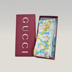 Gucci Blue Floral Silk Twilly – New with Box 