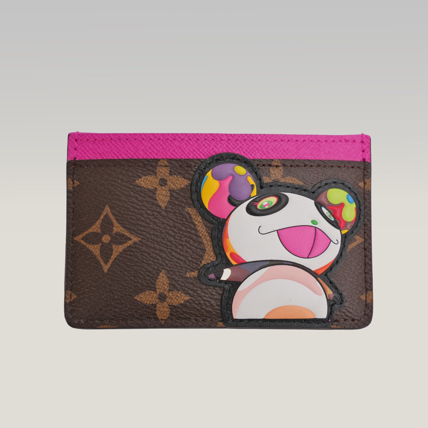 Louis Vuitton x Takashi Murakami Monogram Panda Card Holder – Collaboration Edition 