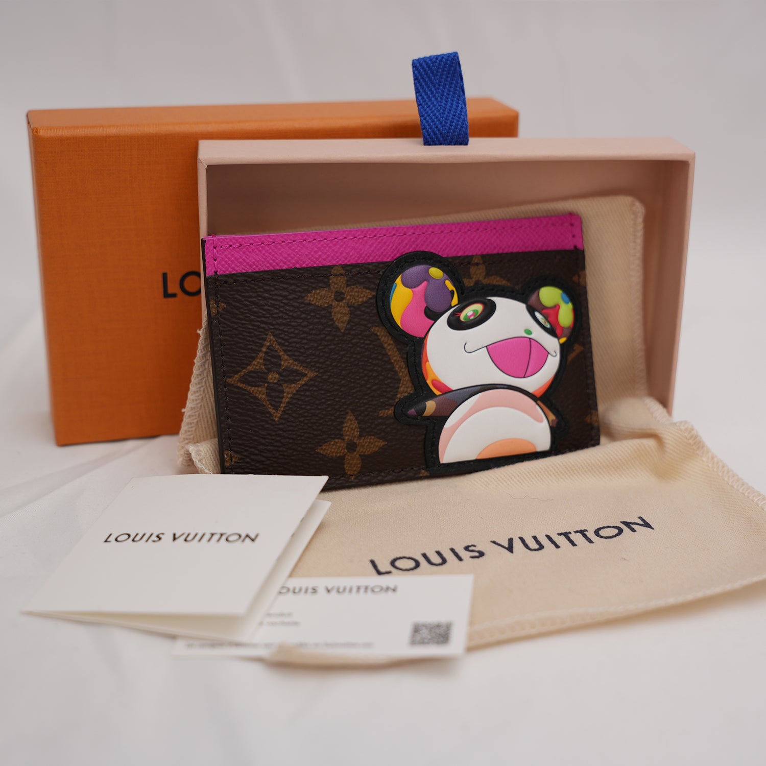 Louis Vuitton x Takashi Murakami Monogram Panda Card Holder – Collaboration Edition 