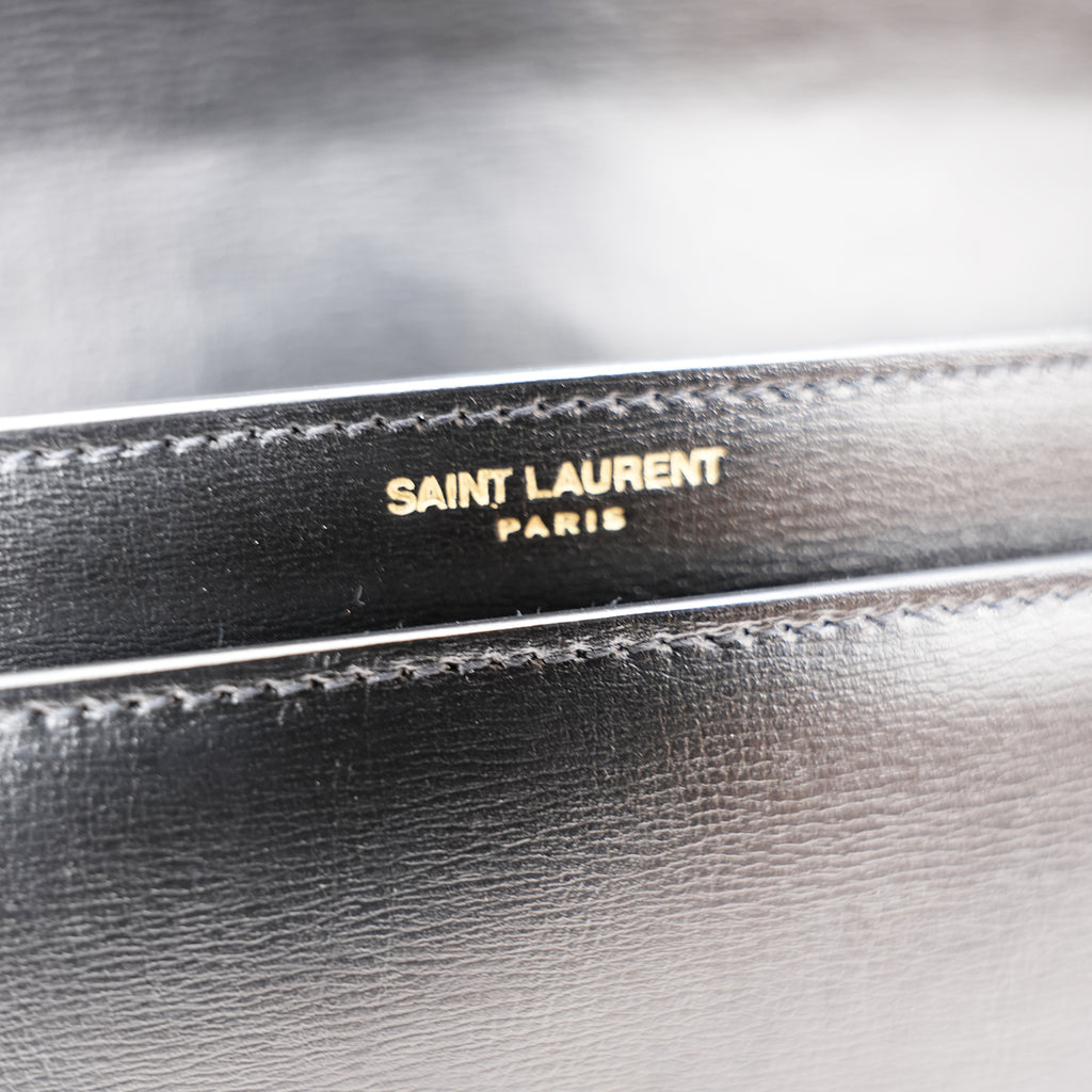 Saint Laurent Paris Sunset Medium Borsa in Pelle Nera