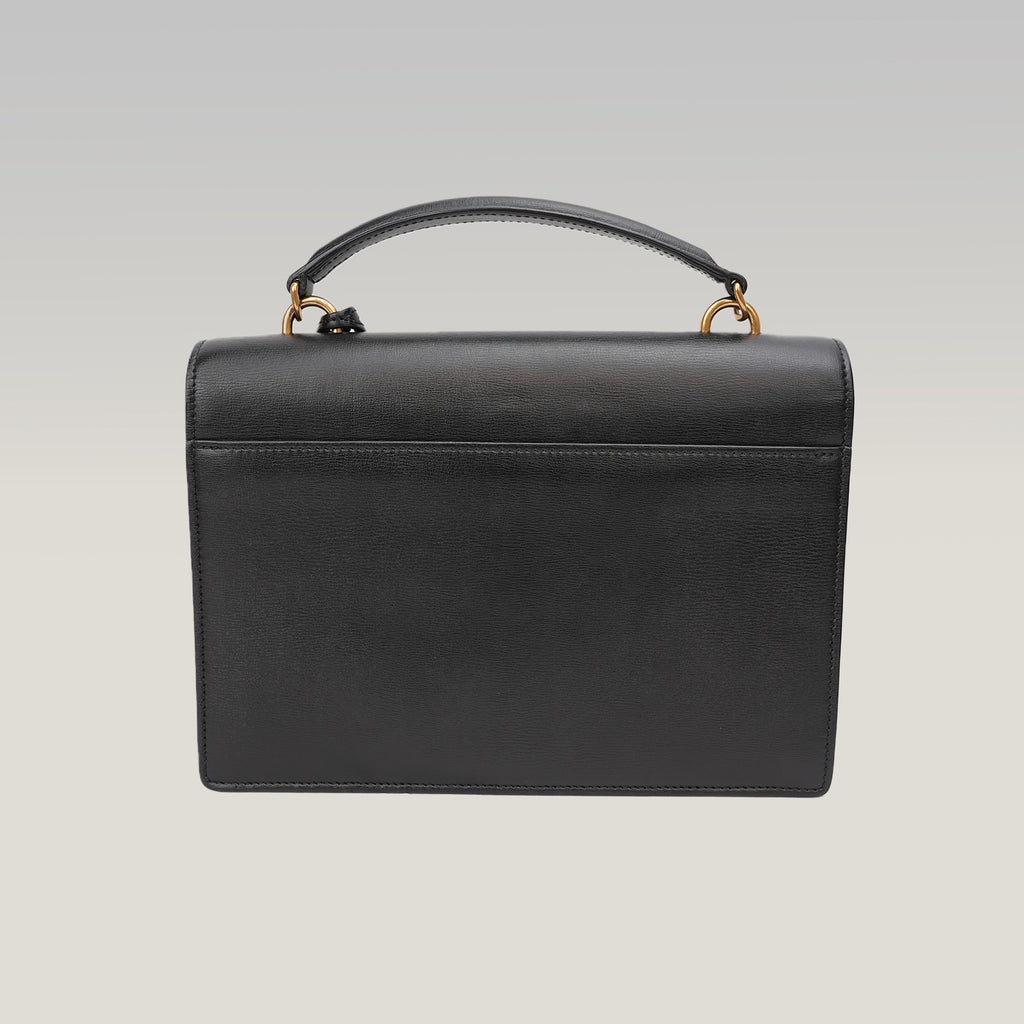 Saint Laurent Paris Sunset Medium Borsa in Pelle Nera