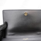 Saint Laurent Paris Sunset Medium Borsa in Pelle Nera