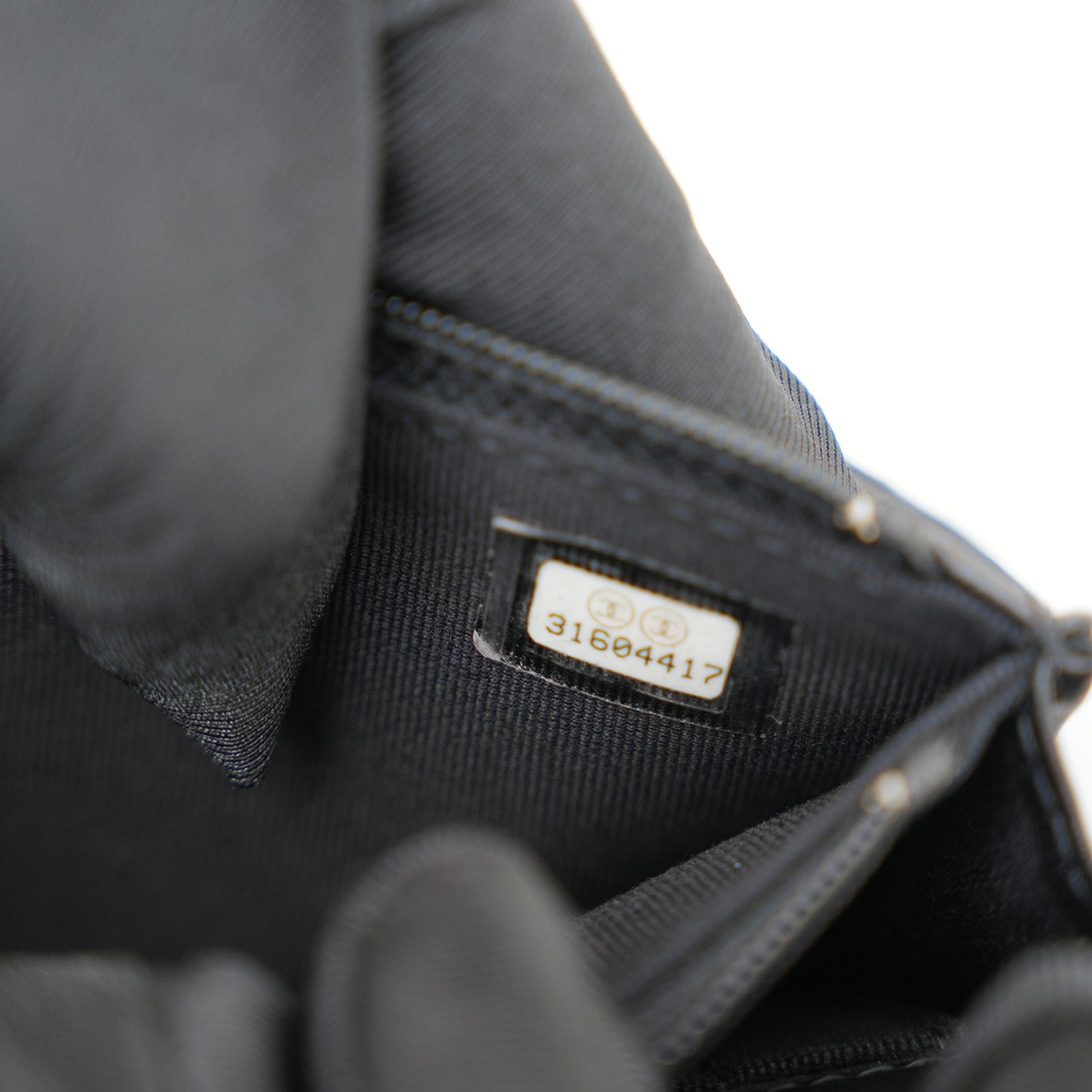 Chanel Wallet on Chain (WOC) Nero con Dettagli Perla