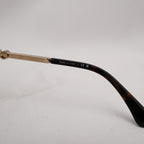 Chanel occhiali da sole con montatura oro e lenti sfumate – eleganti