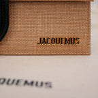 Jacquemus Il Grande Bambino rafia giallo e nero