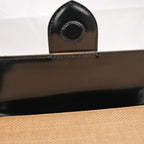 Jacquemus Il Grande Bambino rafia giallo e nero