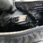 Prada Mini Hobo in Nylon Nero con Pouch e Tracolla