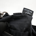 Prada Mini Hobo in Nylon Nero con Pouch e Tracolla