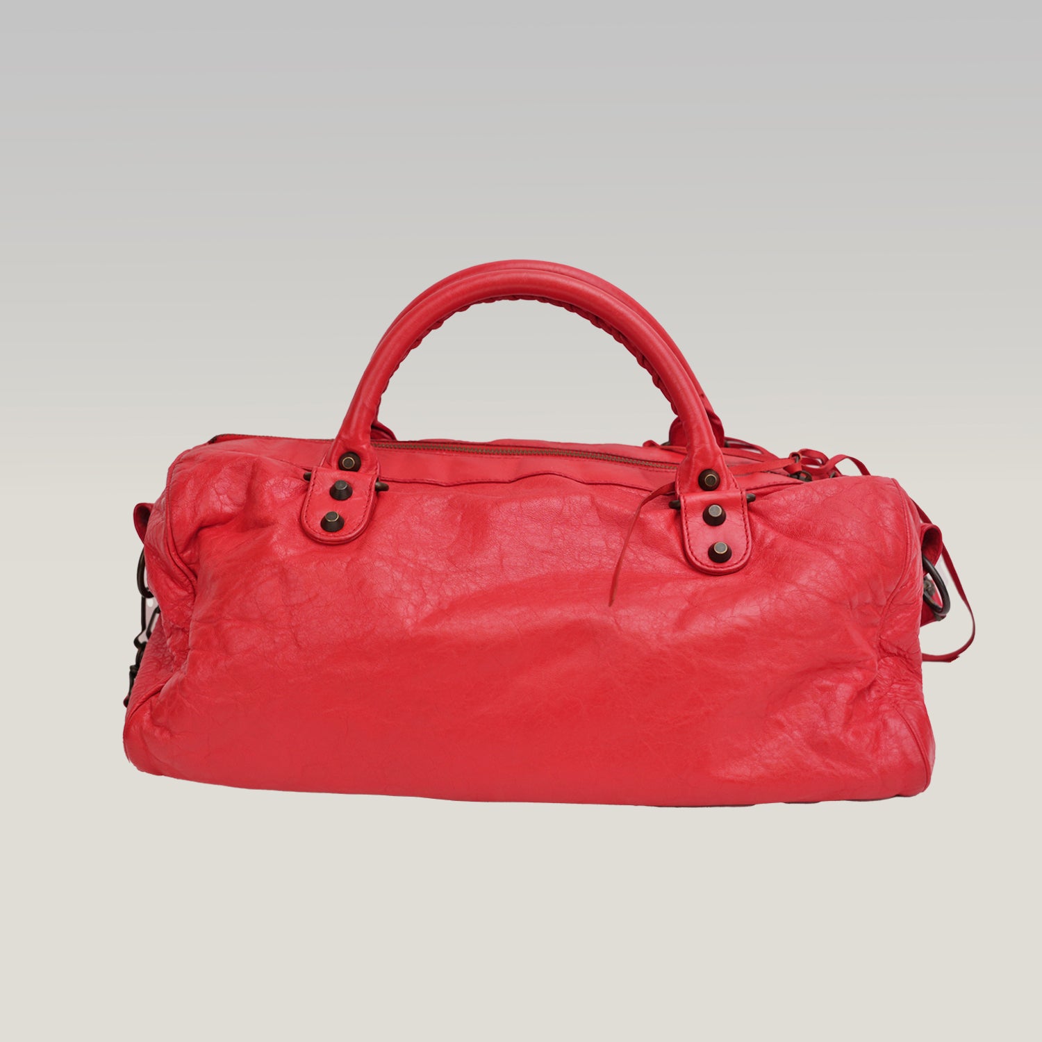 Balenciaga borsa Classic City rossa in pelle con tracolla – iconica