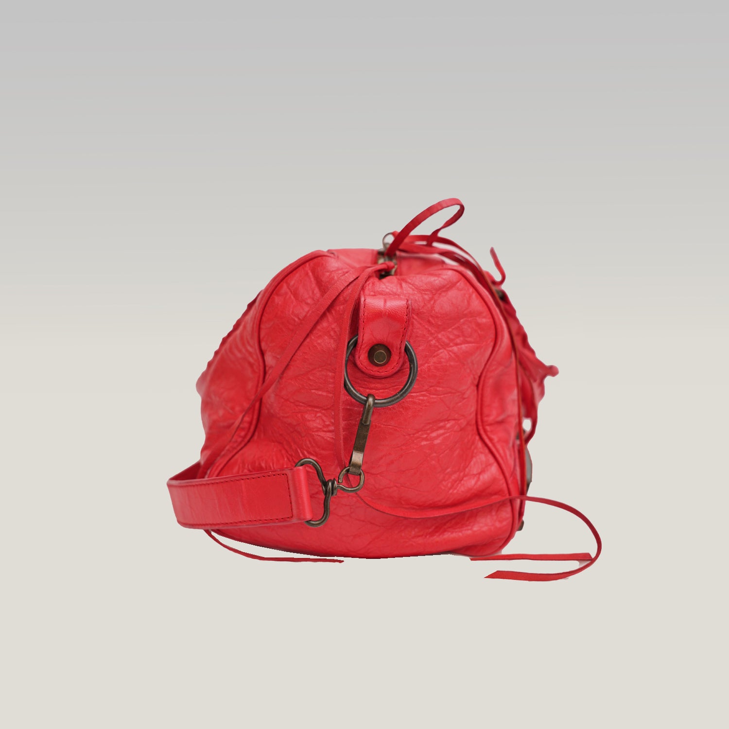Balenciaga borsa Classic City rossa in pelle con tracolla – iconica