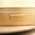 Jacquemus Le Grand Bambino Giallo Pallido in Pelle con Tracolla