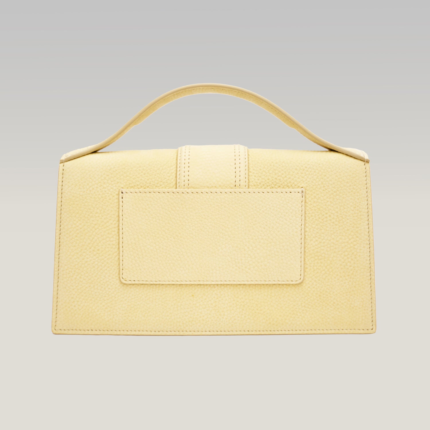 Jacquemus Le Grand Bambino Giallo Pallido in Pelle con Tracolla