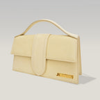 Jacquemus Le Grand Bambino Giallo Pallido in Pelle con Tracolla