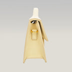 Jacquemus Le Grand Bambino Giallo Pallido in Pelle con Tracolla