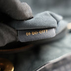 Dior Lady Dior Media Borsa Cannage in Pelle Nera