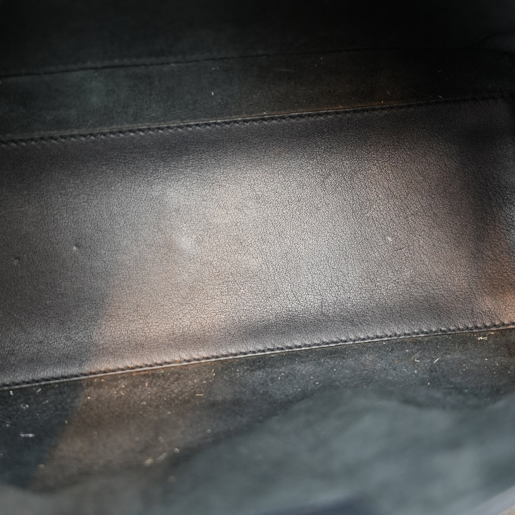 Dior Lady Dior Media Borsa Cannage in Pelle Nera