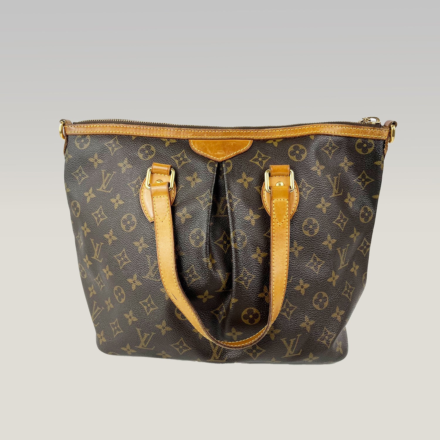 Louis Vuitton Palermo PM Borsa in Tela Monogram con Finiture in Pelle
