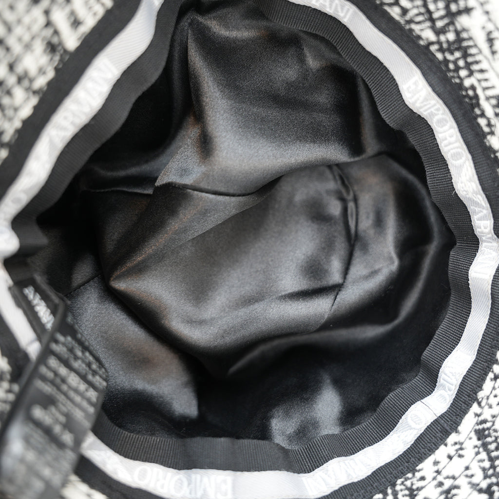 Emporio Armani Black and White Bucket Hat