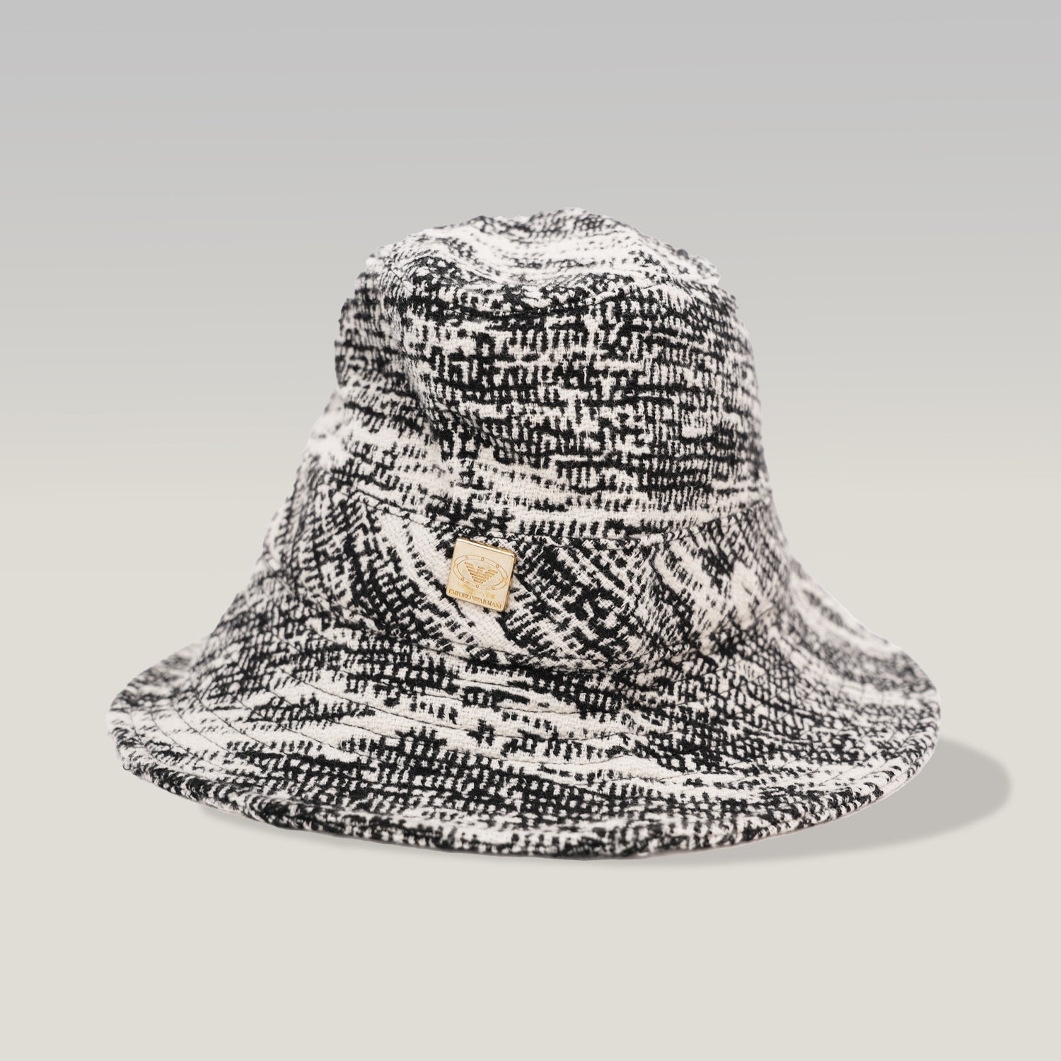 Emporio Armani Black and White Bucket Hat